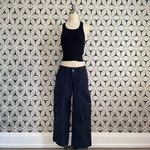 Garage Navy Blue Cargo Pants